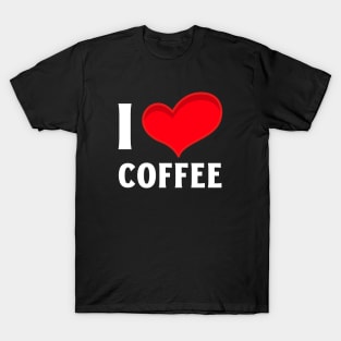 I Love Coffee Valentine's Day T-Shirt